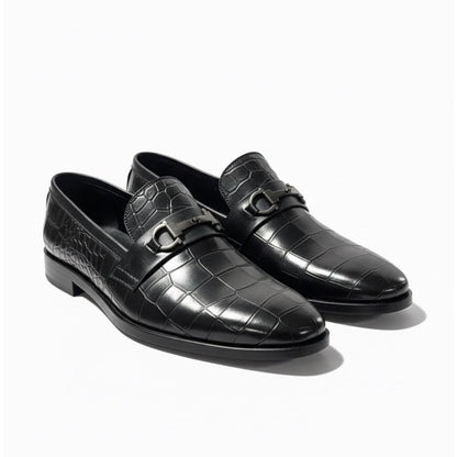 Black Croco Loafer