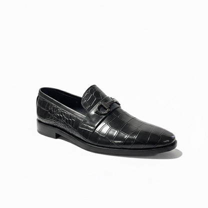 Black Croco Loafer