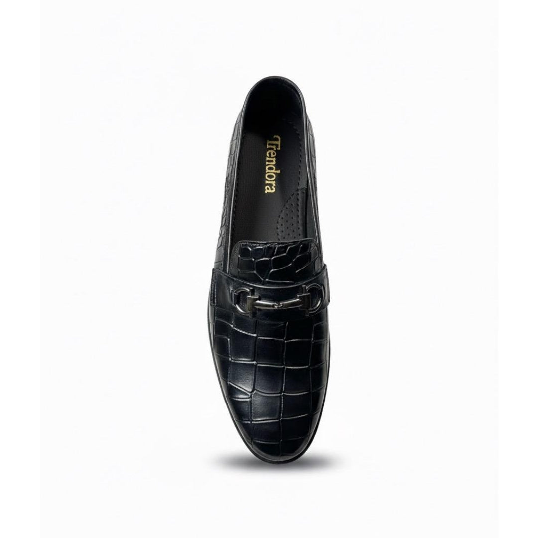 Black Croco Loafer