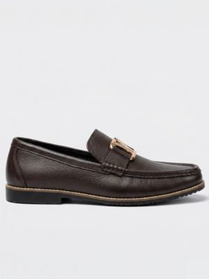 Casual Leather Loafers – Coffee