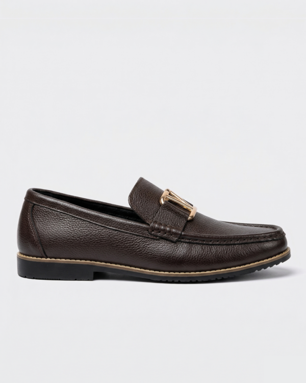Casual Leather Loafers – Coffee