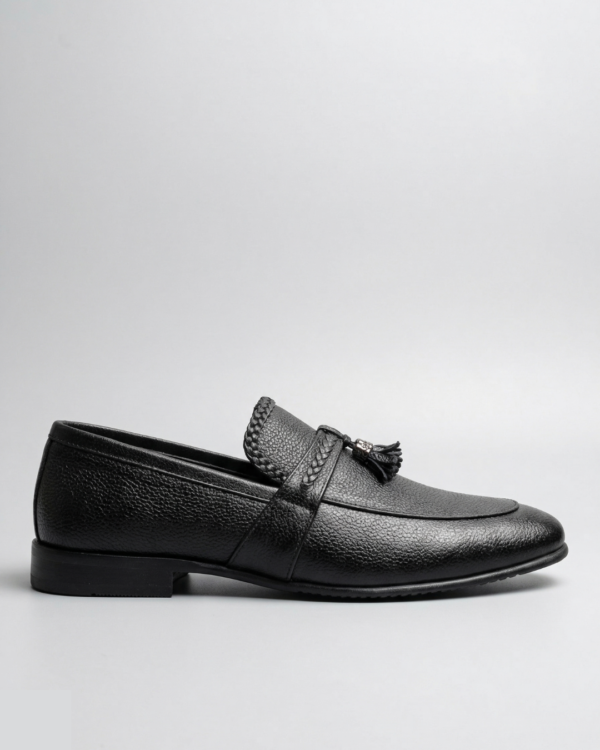 2001 Signature Rubber Sole Loafers – Black