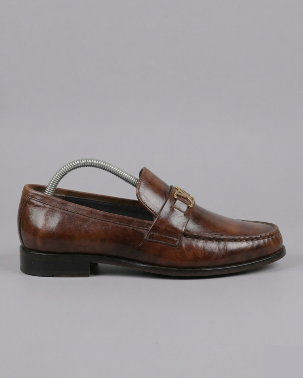 Refined Leather Sole Shoes – Brown