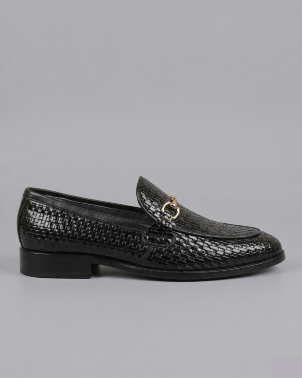 3333 Signature Leather Sole Loafers – Black