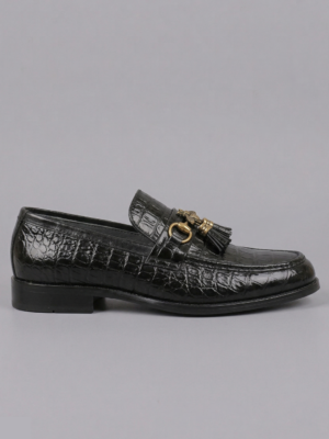 Heritage Leather Sole Shoes – Black