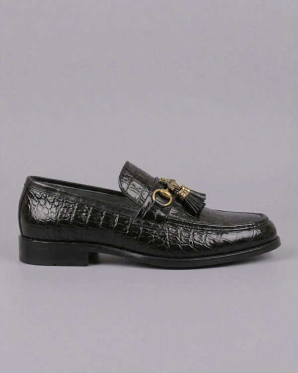 3501 Heritage Leather Sole Shoes – Black