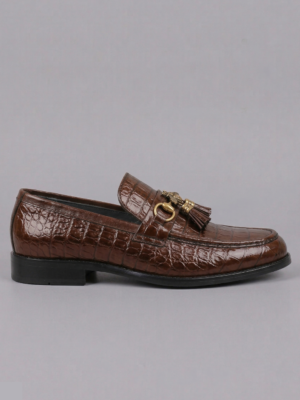 Executive Leather Sole Loafers – Brown