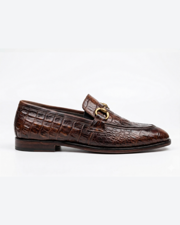 3708 Signature Leather Sole Loafers – Brown