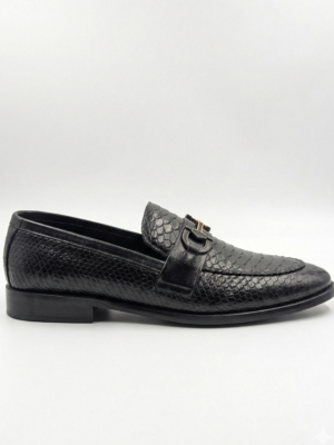Refined Leather Sole Shoes – Black