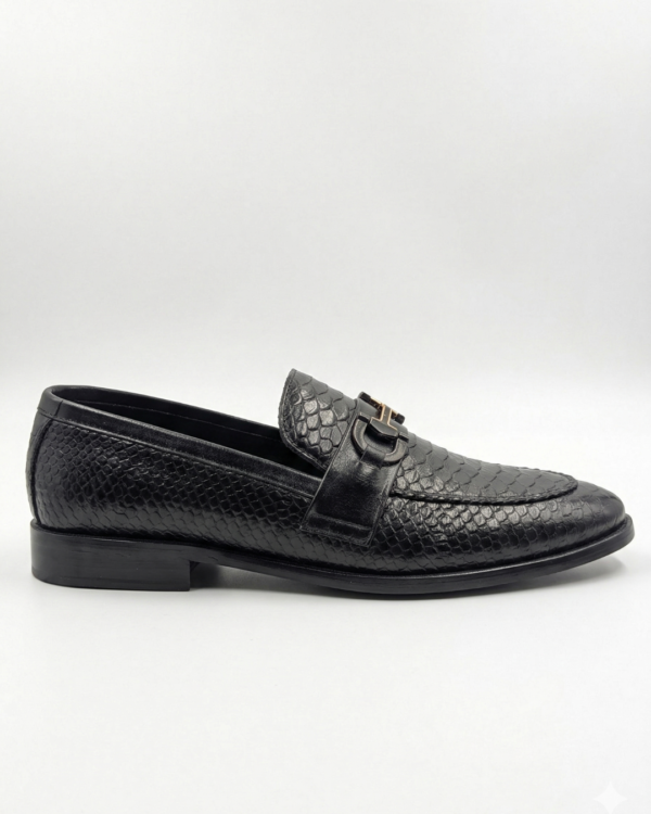 Refined Leather Sole Shoes – Black
