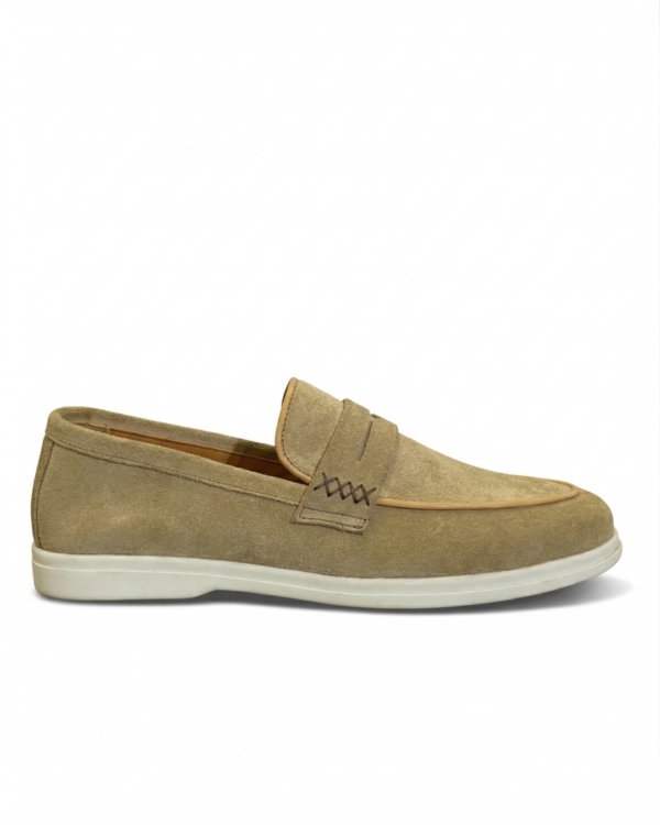 Refined Suede Leather Shoes – Green
